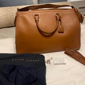 Purple label Saddle Calfskin Weekender
